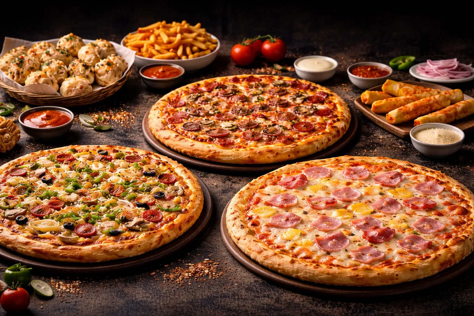 Freshly baked pizza at Jambo Pizza, 818 Sargent Ave, Winnipeg West End